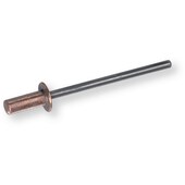 Dicht-Blindniete Flachrundkopf 3,2x8 Kupfer/Stahl